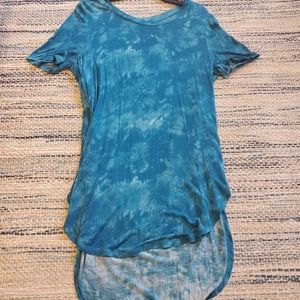 Mudd teal tie dye tunic